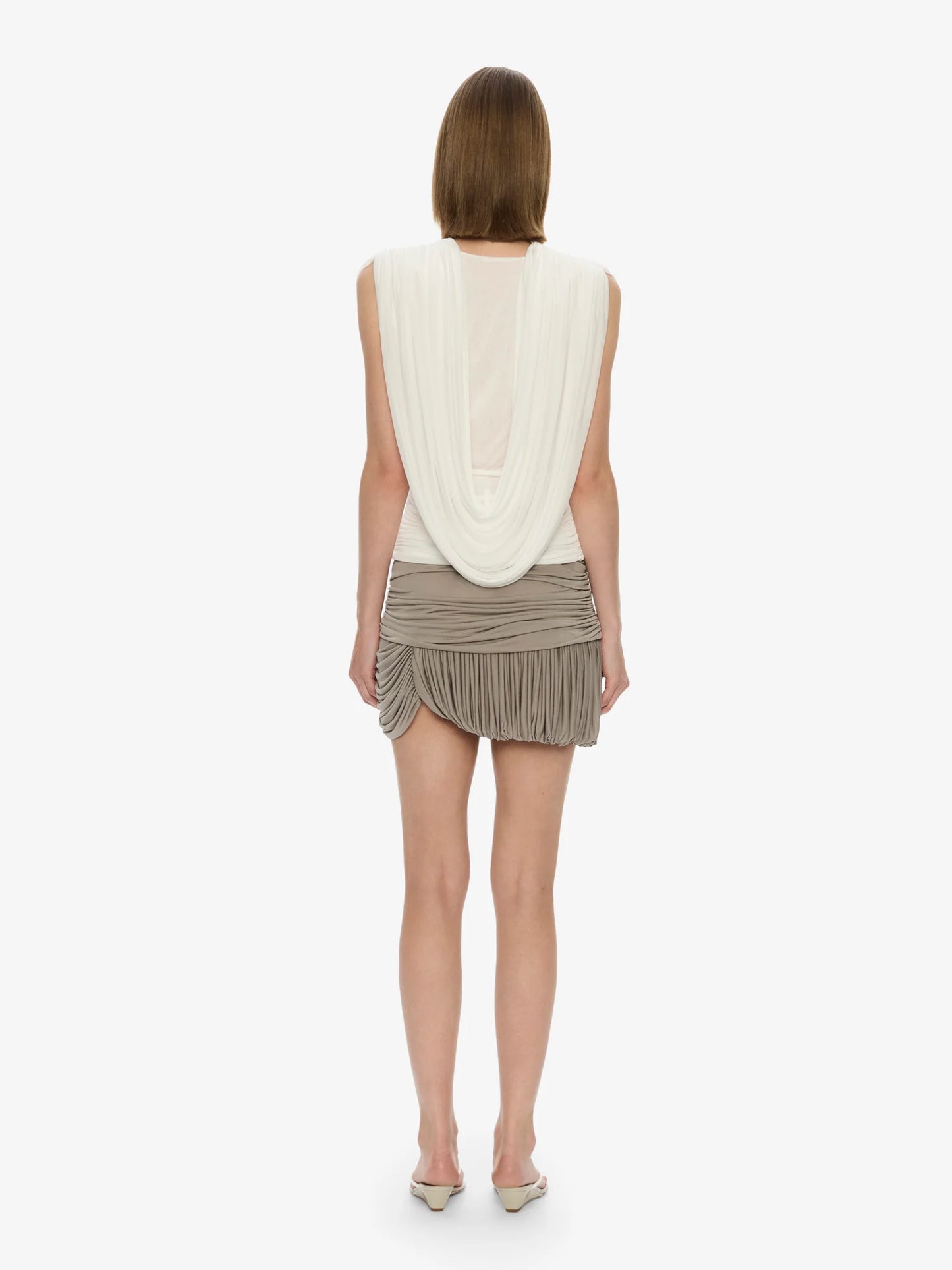 BEACH GLASS BUBBLE MINI SKIRT