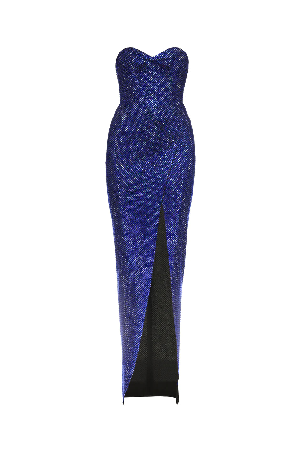 CRYSTALLIZED BUSTIER LONG DRESS