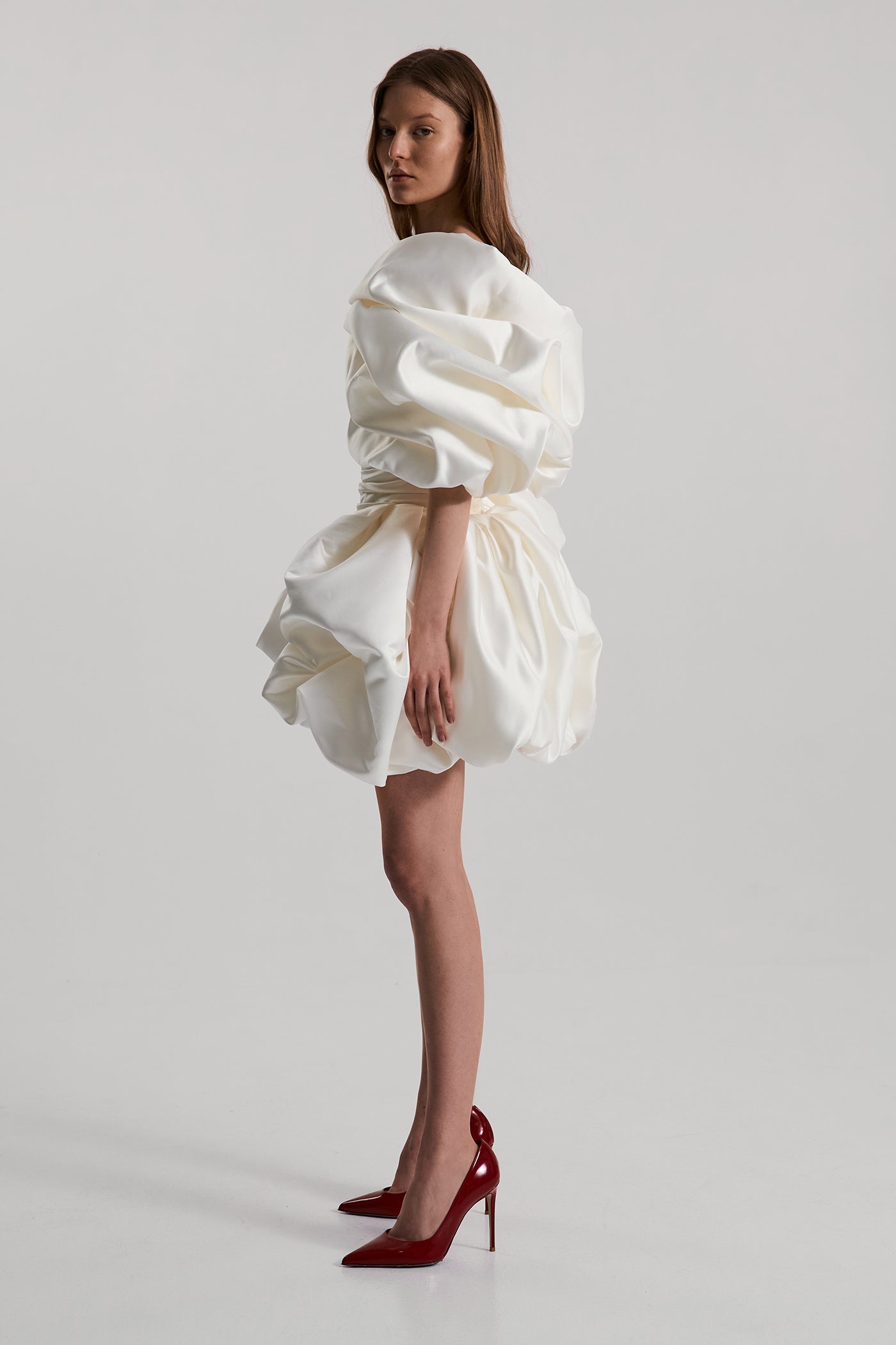 Bisou Dress mini in off white