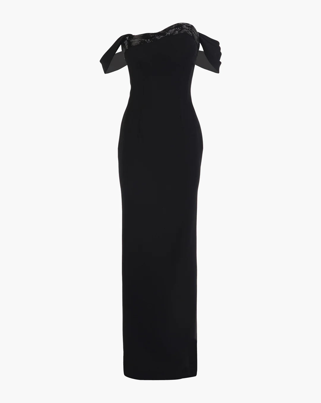 NOIR COLUMN GOWN