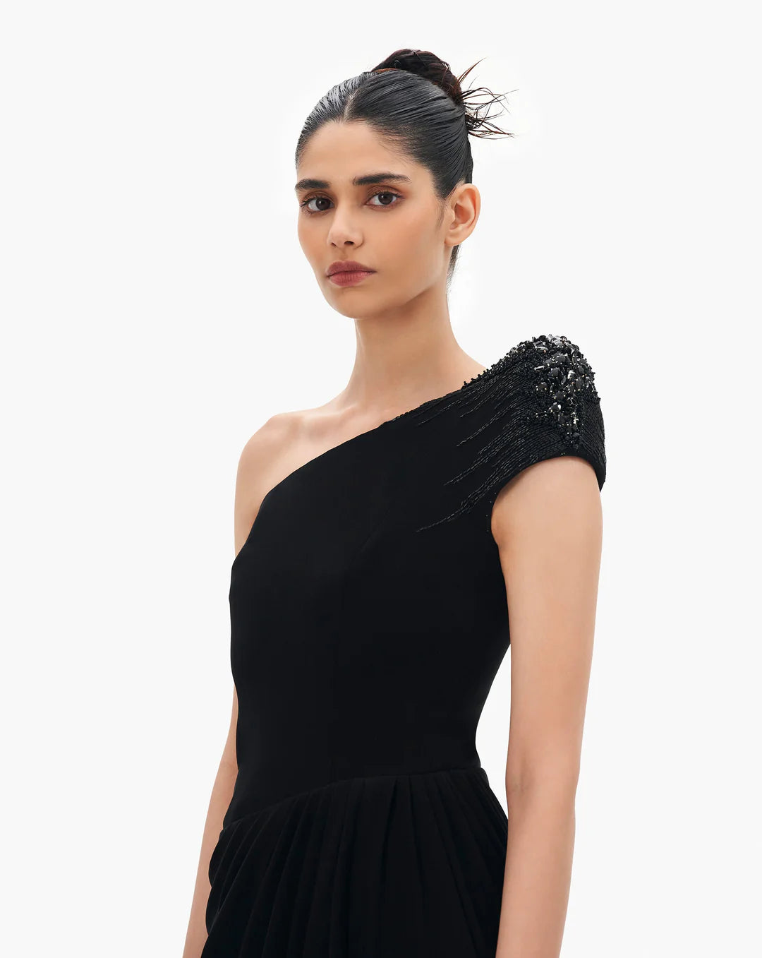 THE CRYSTAL ONE SHOULDER GOWN