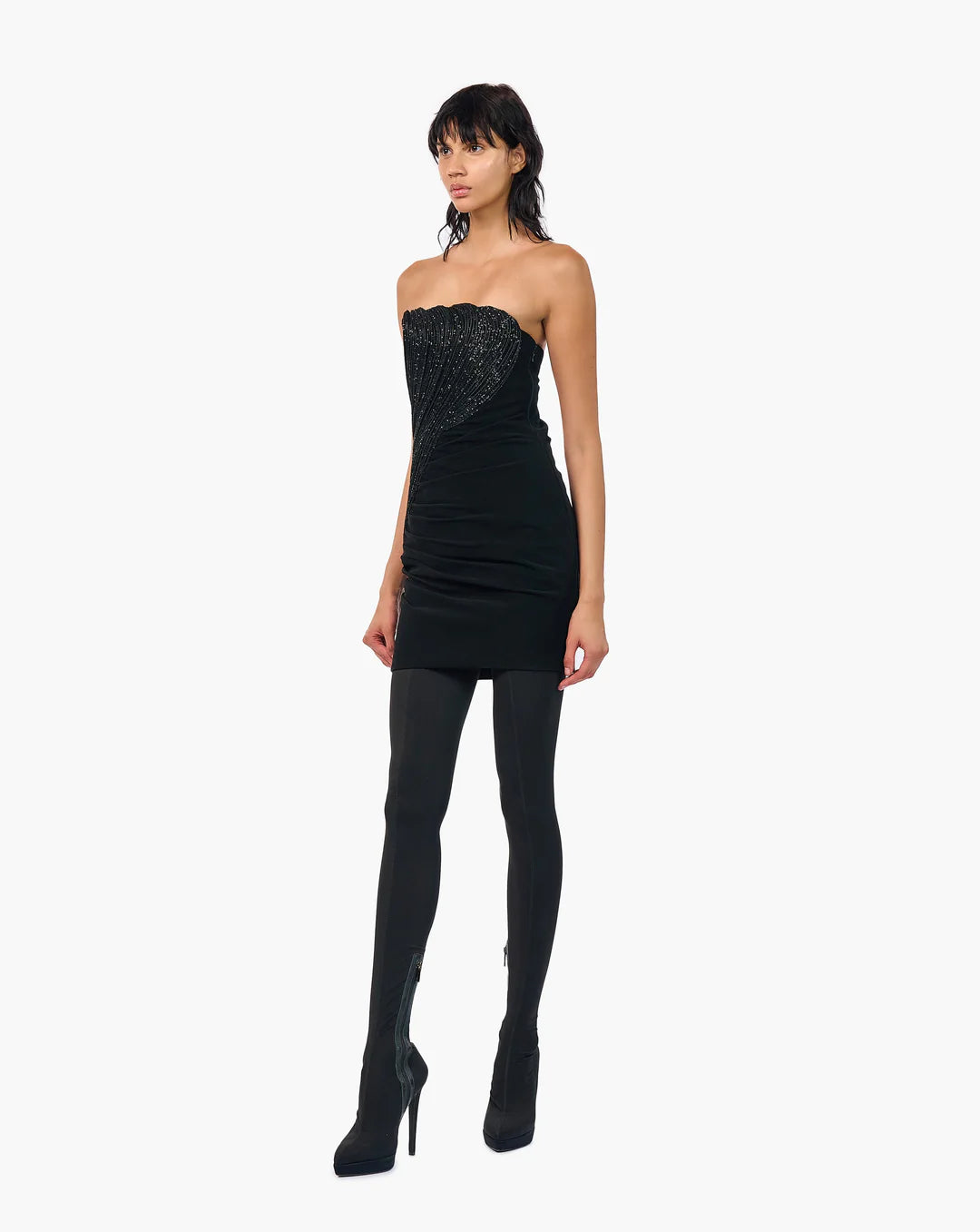 THE NYX SEQUIN SCULPTED DRESS