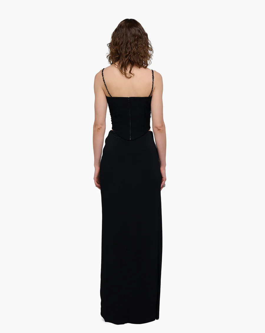 STARLIGHT SCULPTED SLIT SKIRT