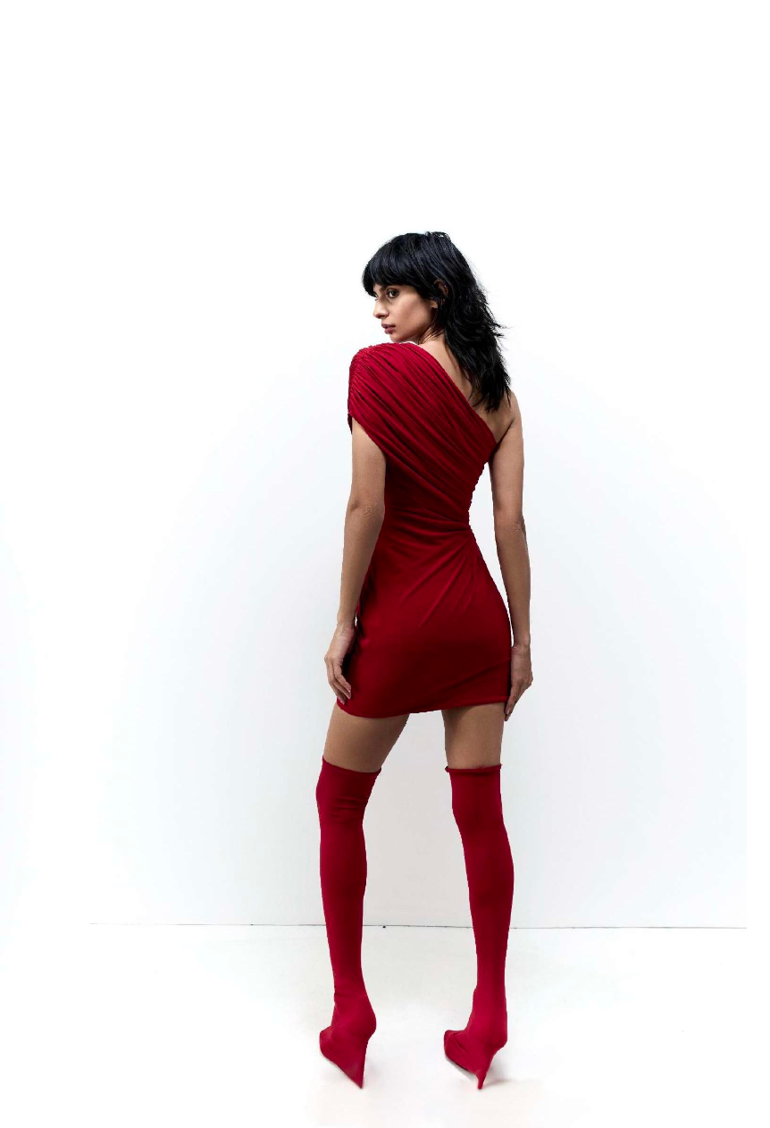 THE NYX SEQUIN SCULPTED DRESS