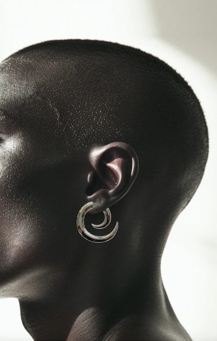 ETERNITY EARRINGS SILVER PAIR