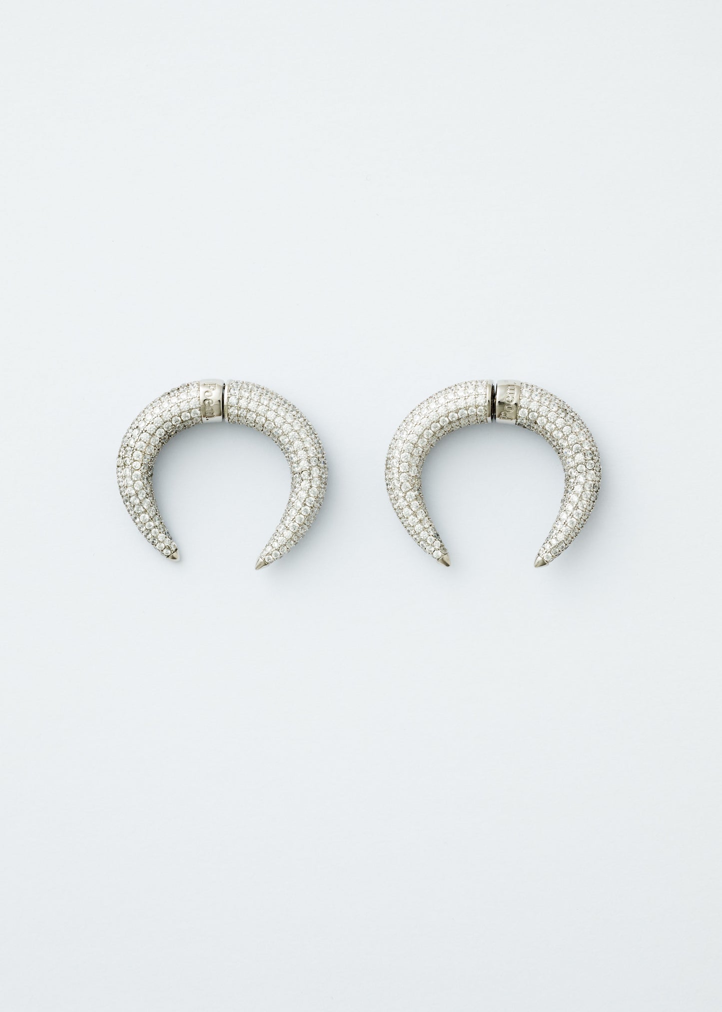 CRESCENT EARRINGS - PAVÉ