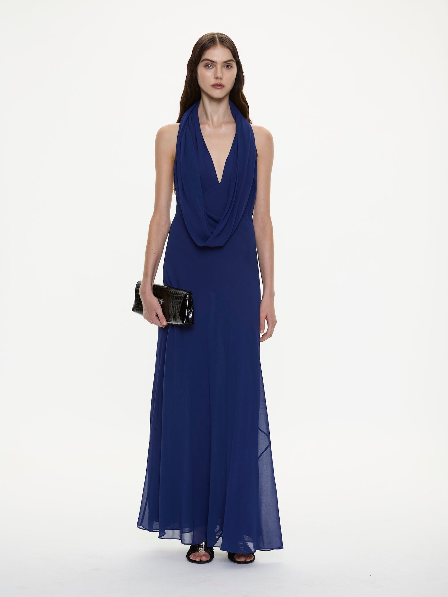 CESURA COWL HALTER GOWN