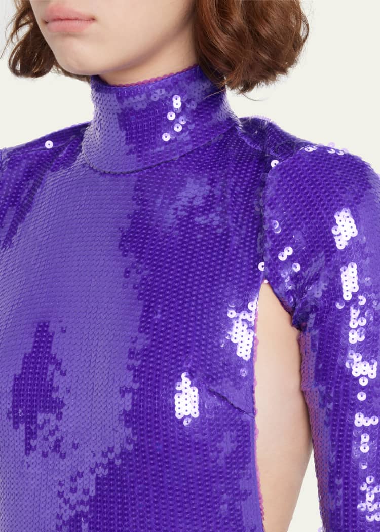 SEQUIN MINI DRESS WITH OPEN BACK