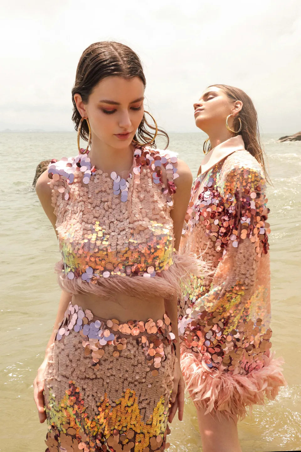 FARAH ROSE SEQUINS MINI DRESS