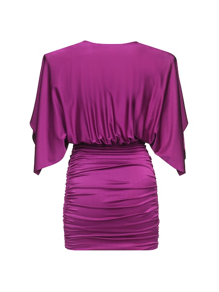 V NECK MINI DRESS