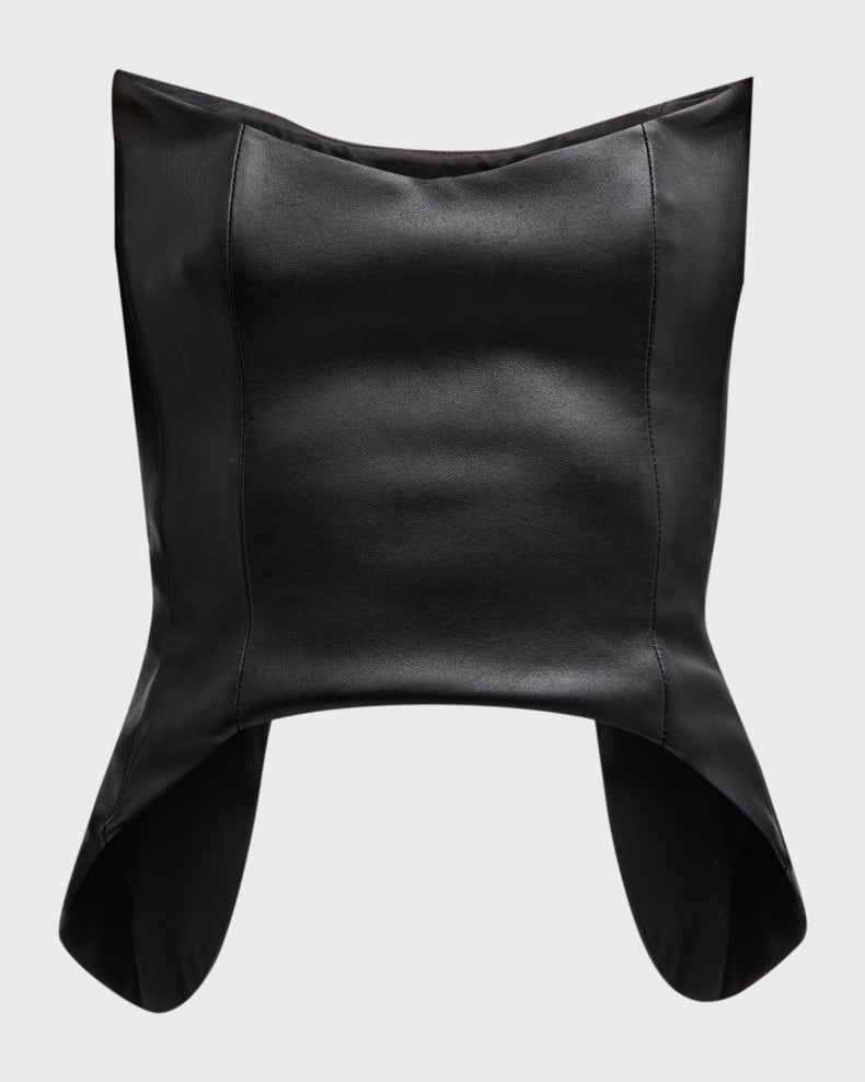 LEATHER BUSTIER WITHOUT GLOVES