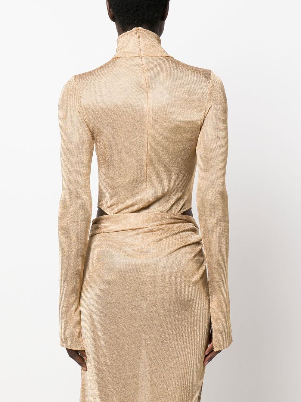 LONG SLEEVE BODYSUIT WITH MOCK NECK