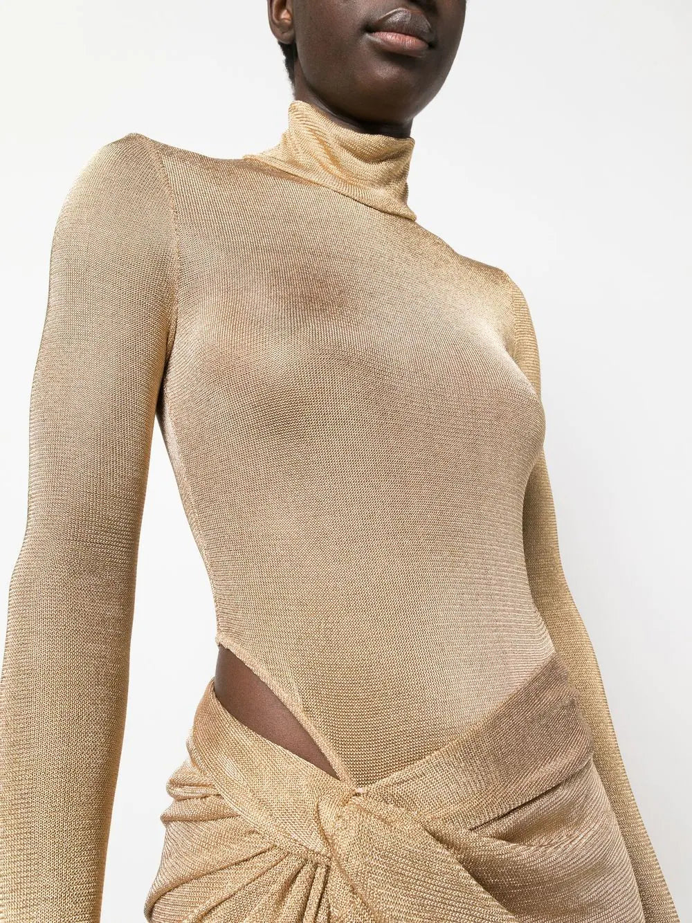 LONG SLEEVE BODYSUIT WITH MOCK NECK