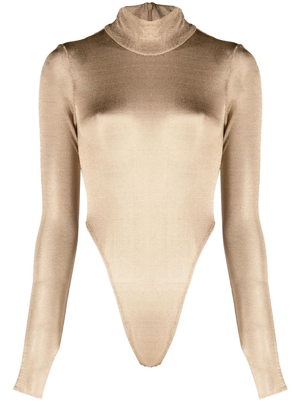 LONG SLEEVE BODYSUIT WITH MOCK NECK