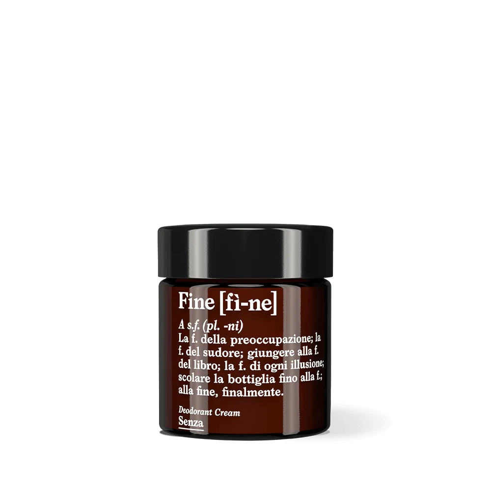 SENZA DEODORANT CREAM, GLASS JAR