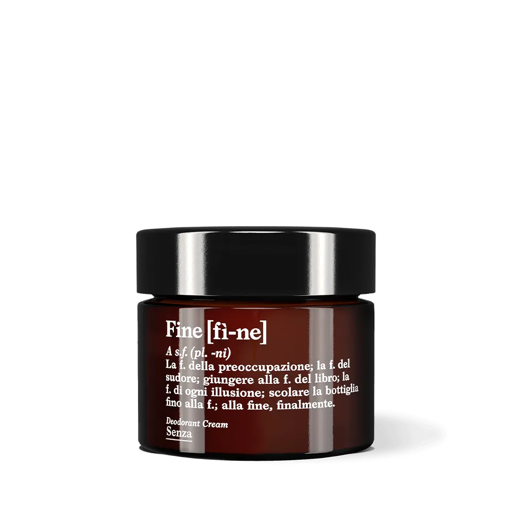 SENZA DEODORANT CREAM, GLASS JAR