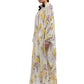 BLAIR PRINTED MIDI KAFTAN WITH TRIM
