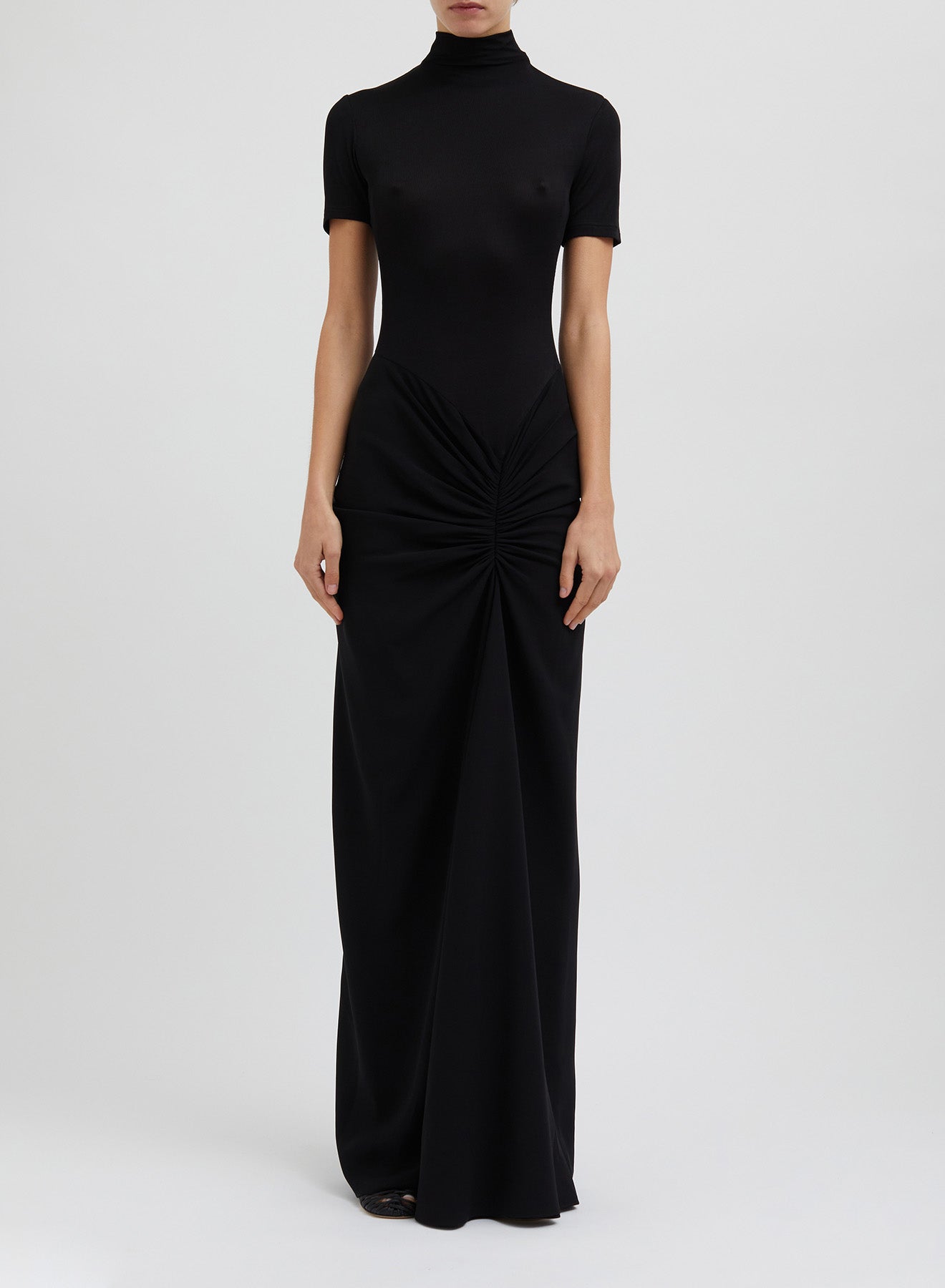 FUSION RUCHED TEE GOWN