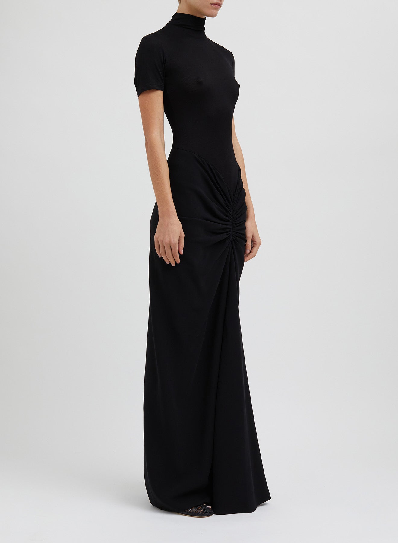 FUSION RUCHED TEE GOWN