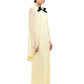 YELLOW CHIFFON CAPE DRESS