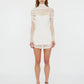 CHRISTO SHEER WRAP MINI DRESS