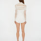 CHRISTO SHEER WRAP MINI DRESS