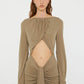 BATEAU DRAPE DISCONNECT DRESS