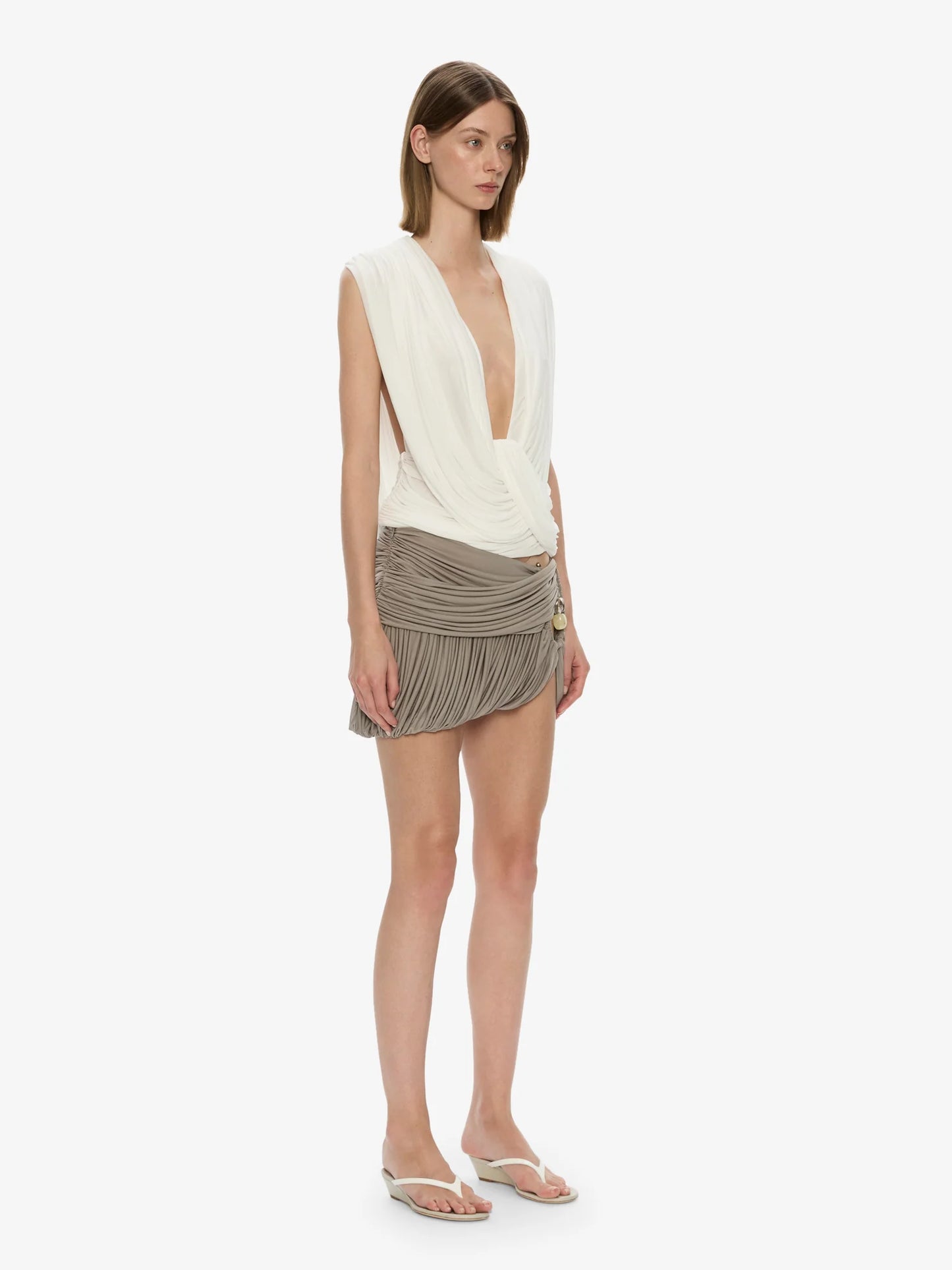 BEACH GLASS BUBBLE MINI SKIRT