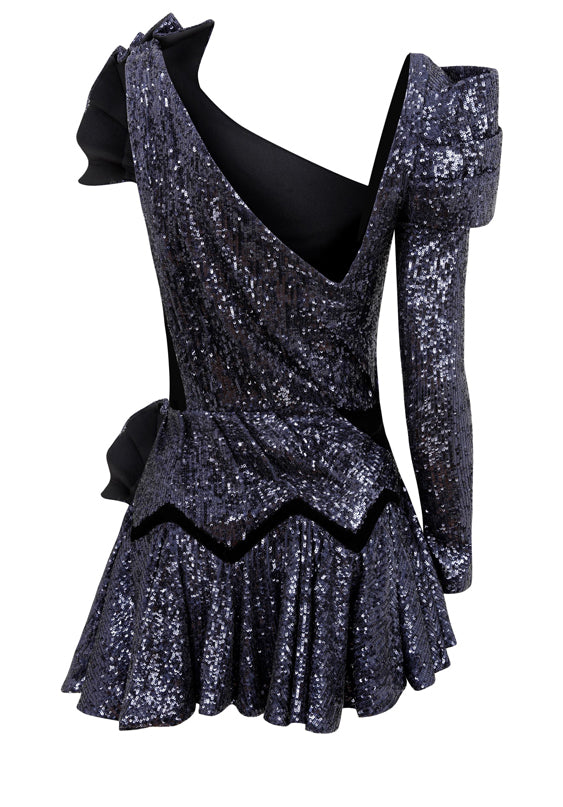 SEQUINED ONE SLEEVE DRESS