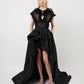 THE ESTE RUFFLE TOP IN BLACK