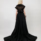 THE ESTE RUFFLE TOP IN BLACK