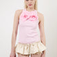 THE CAMILLE FLOWER TANK IN PINK