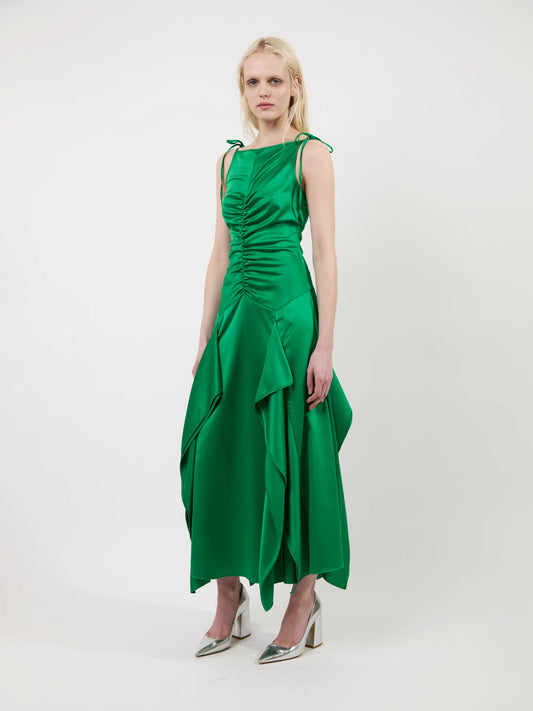 MORGAN SATIN DRESS