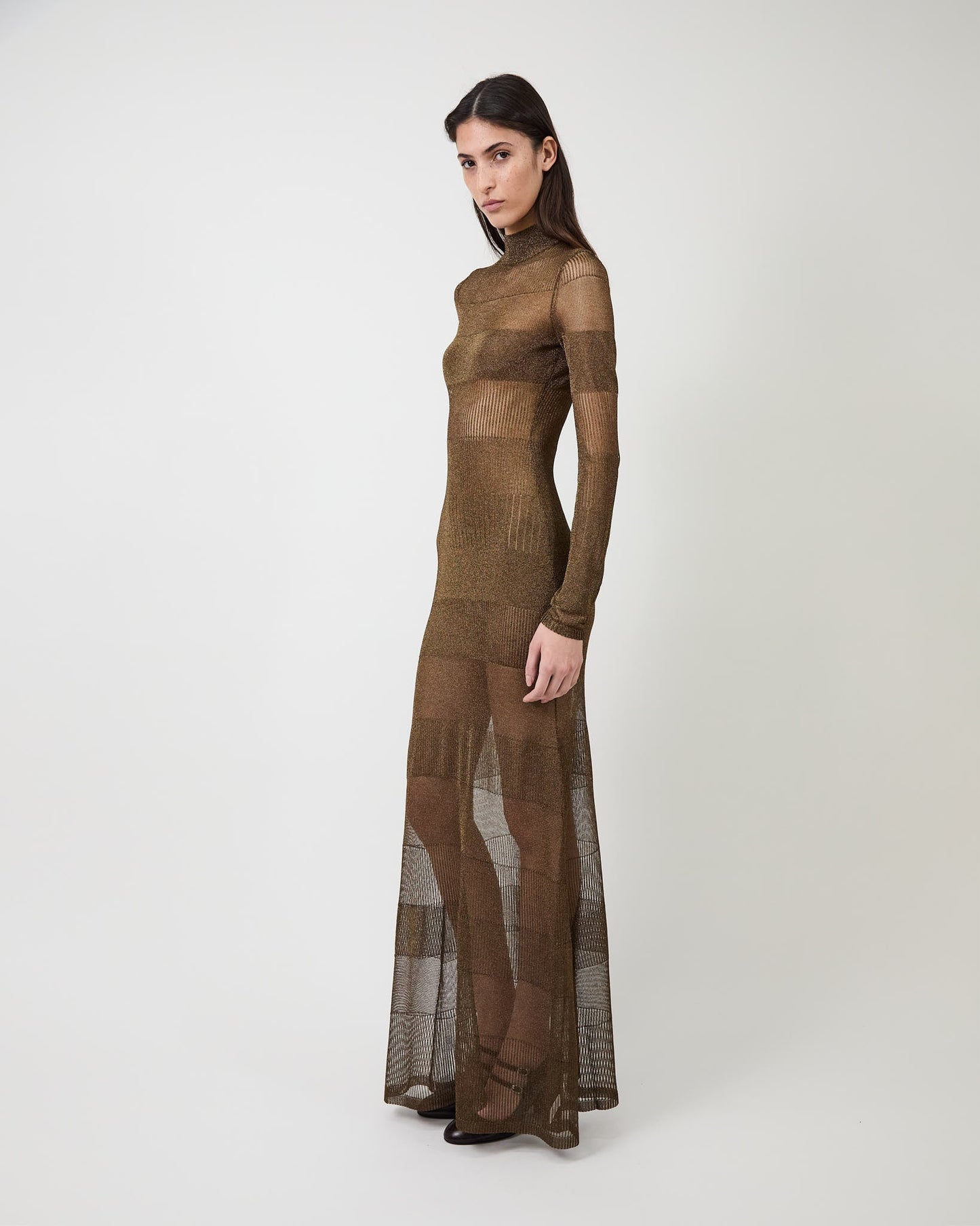 THE JOSEPHINE GOWN IN ULTRA FINE POINTELLE KNIT