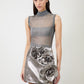 THE AKSEL SKIRT IN GUNMETAL