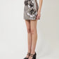 THE AKSEL SKIRT IN GUNMETAL