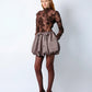 THE JETTE COCKTAIL DRESS IN BROWN