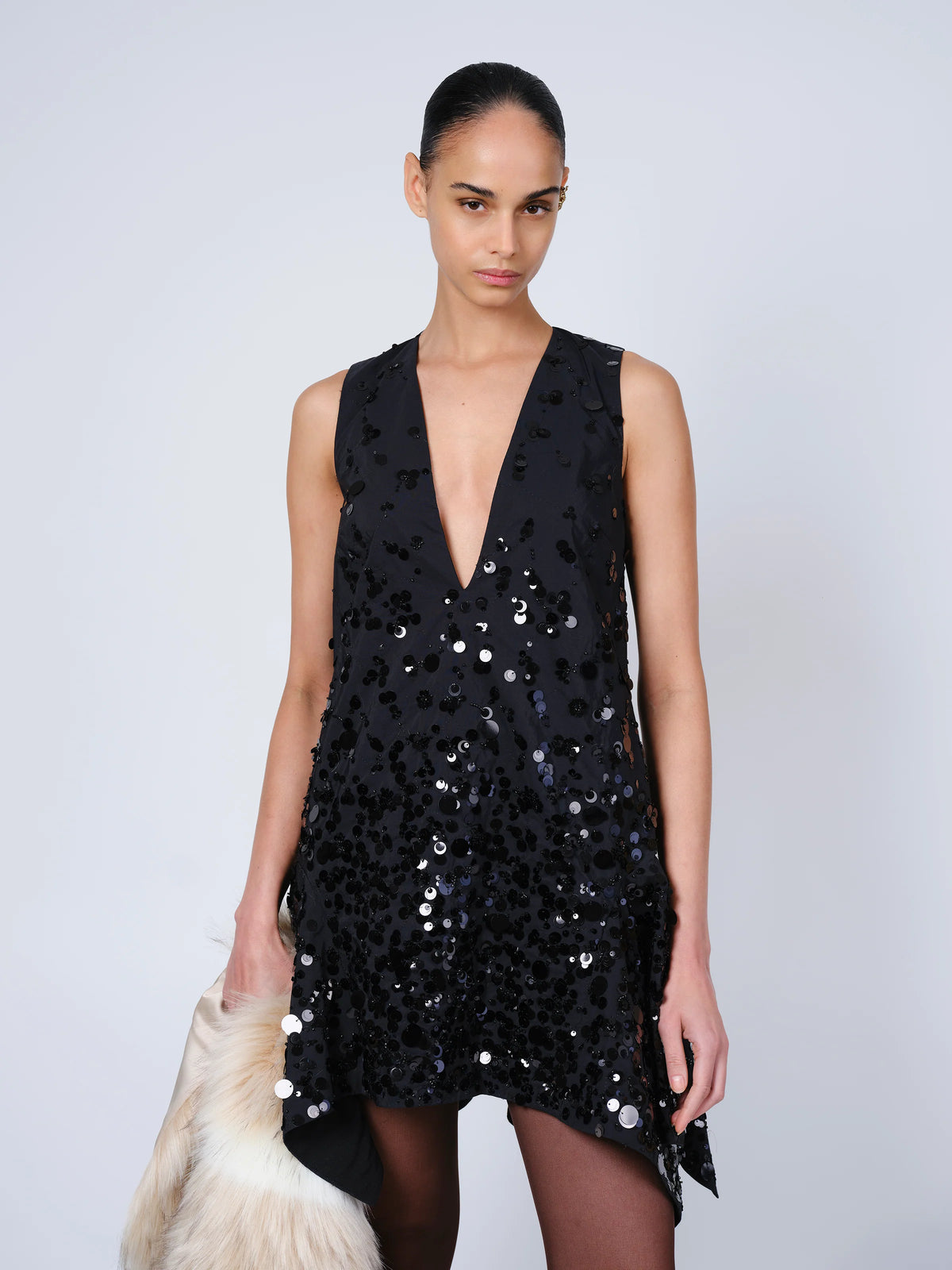 THE ESME MINI DRESS IN BLACK