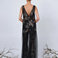 THE ANASTASIA DRESS IN REFLECTIVE ENBROIDERED LACE