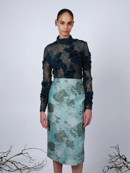 THE FREJA TOP IN TEAL