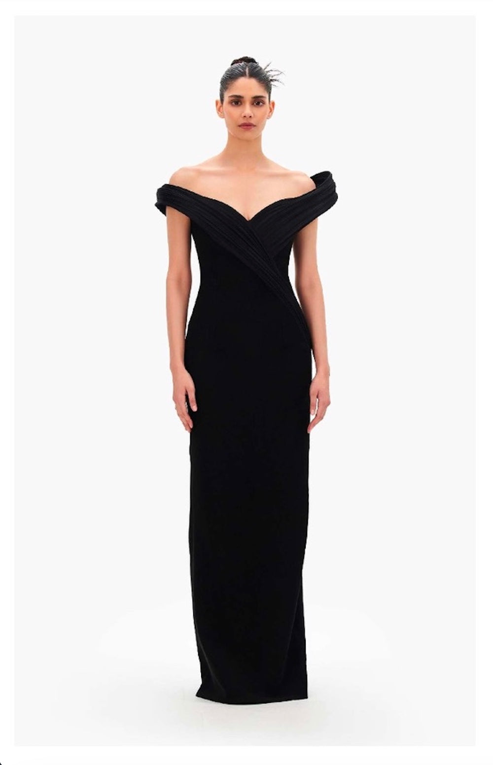 THE ASTRAL SCULPTED OFF-SHOULDER GOWN