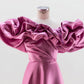 CORSET DRESS WITH MERINGUE FLOUNCES