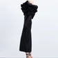 ASYMETRICAL FLOUNCE FULL SKIRT GOWM