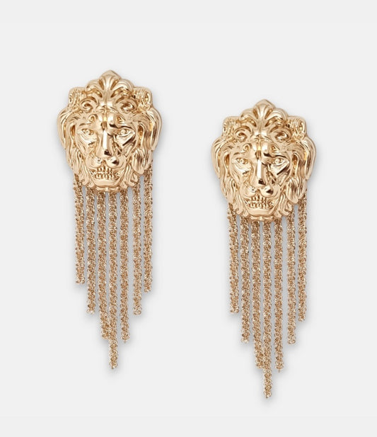 Earrings Lion Tassel