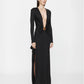 MINERAL STONE CASCADE LONG SLEEVE DRESS