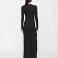 MINERAL STONE CASCADE LONG SLEEVE DRESS