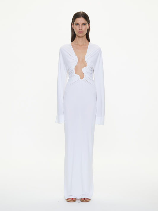 SALACIA RUCHED L/S
DRESS