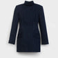 THE TONY DRESS IN NAVY PINSTRIPE
