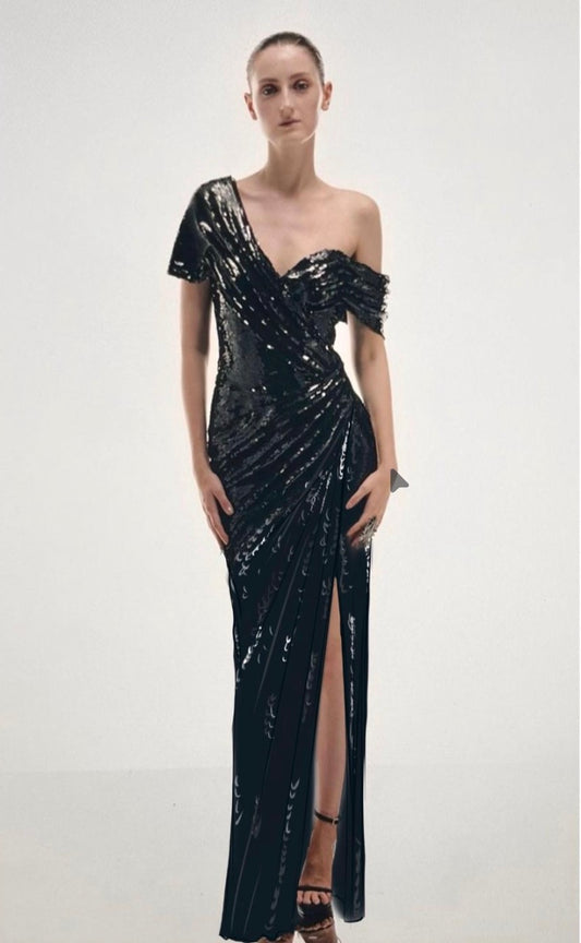 STELLAR DRAPE DRESS