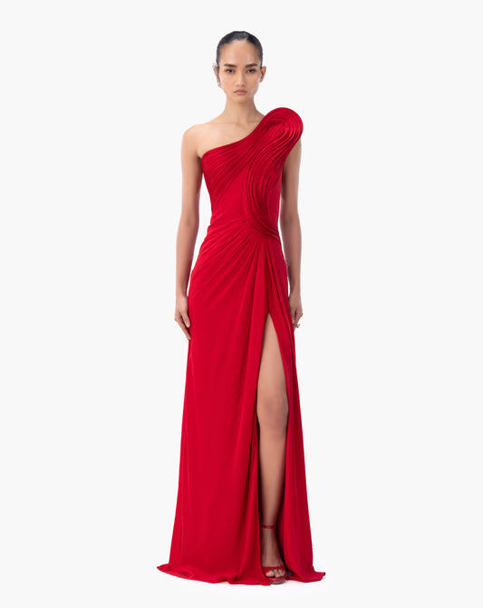 THE EMBER ONE-SHOULDER GOWN